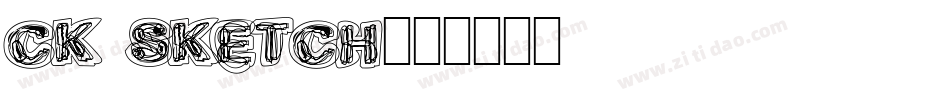 CK Sketch字体转换
